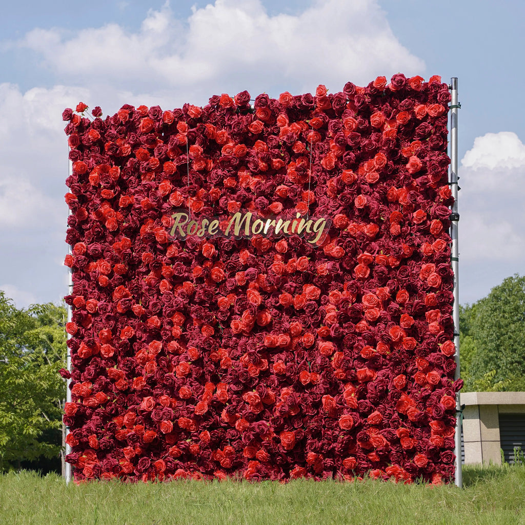 Hot | 5D Event-Ready Artificial Floral Wall Backdrop, Roll-Up Fabric | Shipping Included