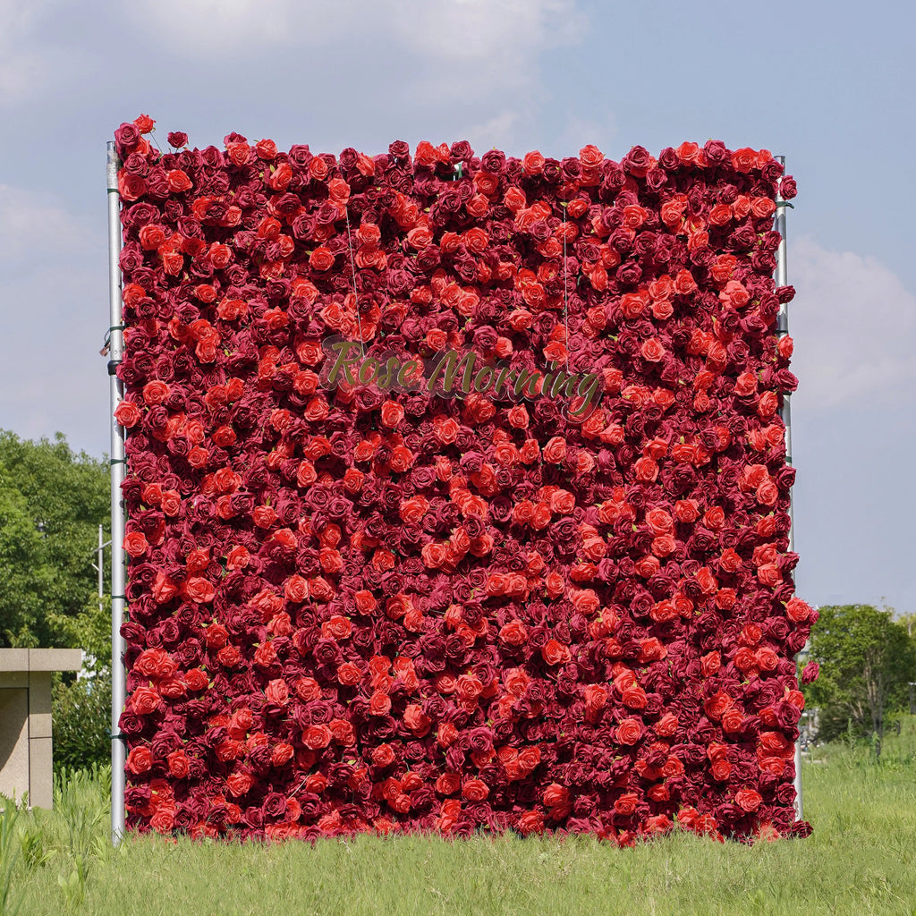 Hot | 5D Event-Ready Artificial Floral Wall Backdrop, Roll-Up Fabric | Shipping Included