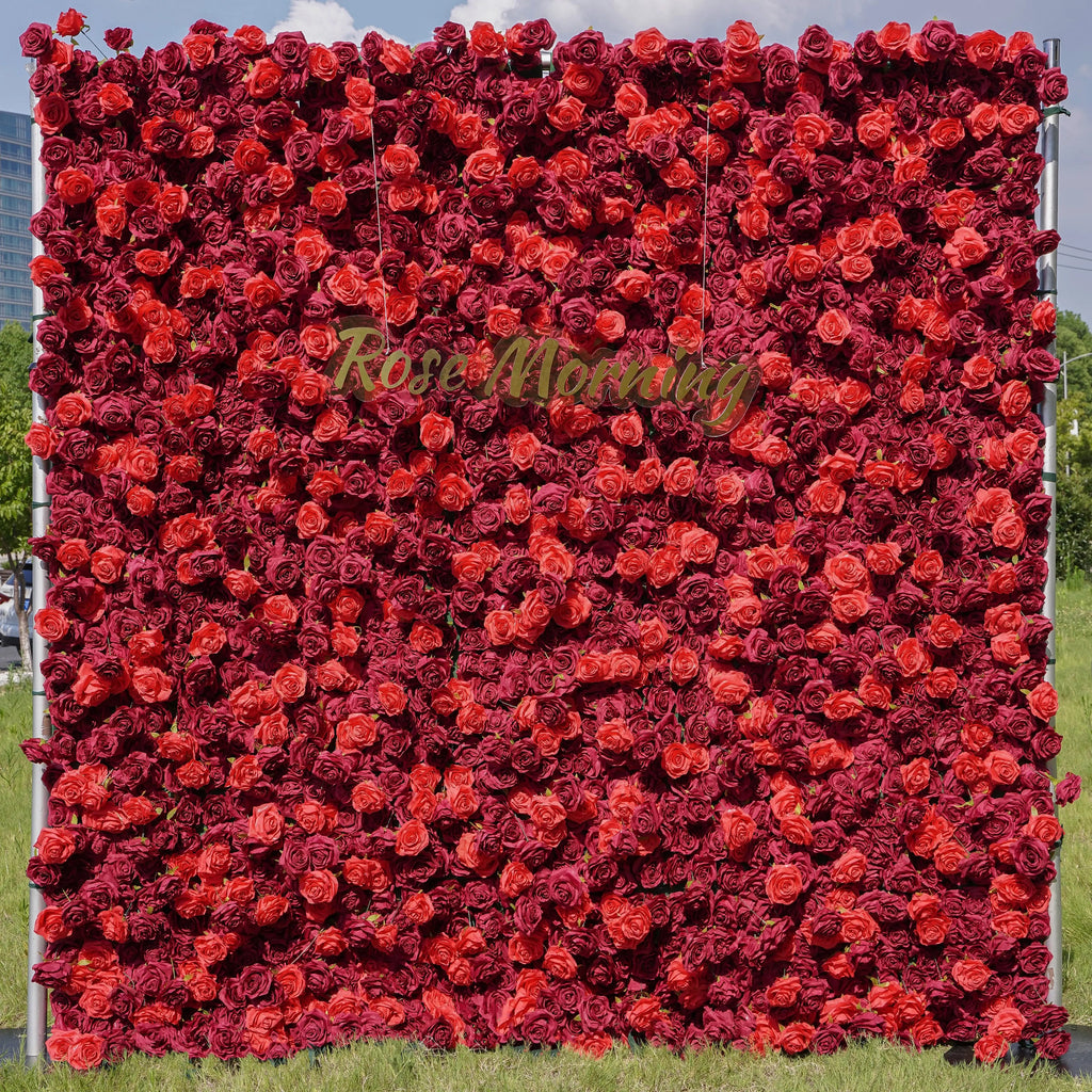 Hot | 5D Event-Ready Artificial Floral Wall Backdrop, Roll-Up Fabric | Shipping Included