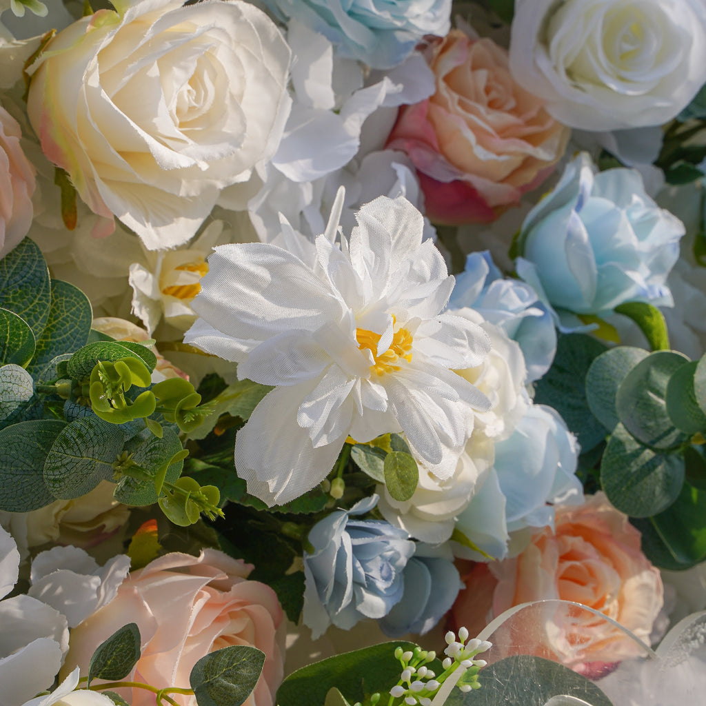 Jacy | 5D Event-Ready Artificial Floral Wall Backdrop, Roll-Up Fabric | Shipping Included