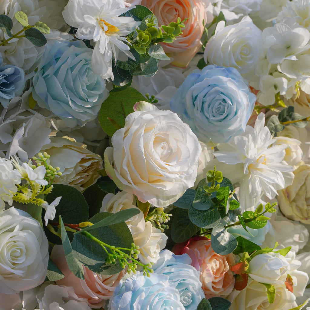 Jacy | 5D Event-Ready Artificial Floral Wall Backdrop, Roll-Up Fabric | Shipping Included