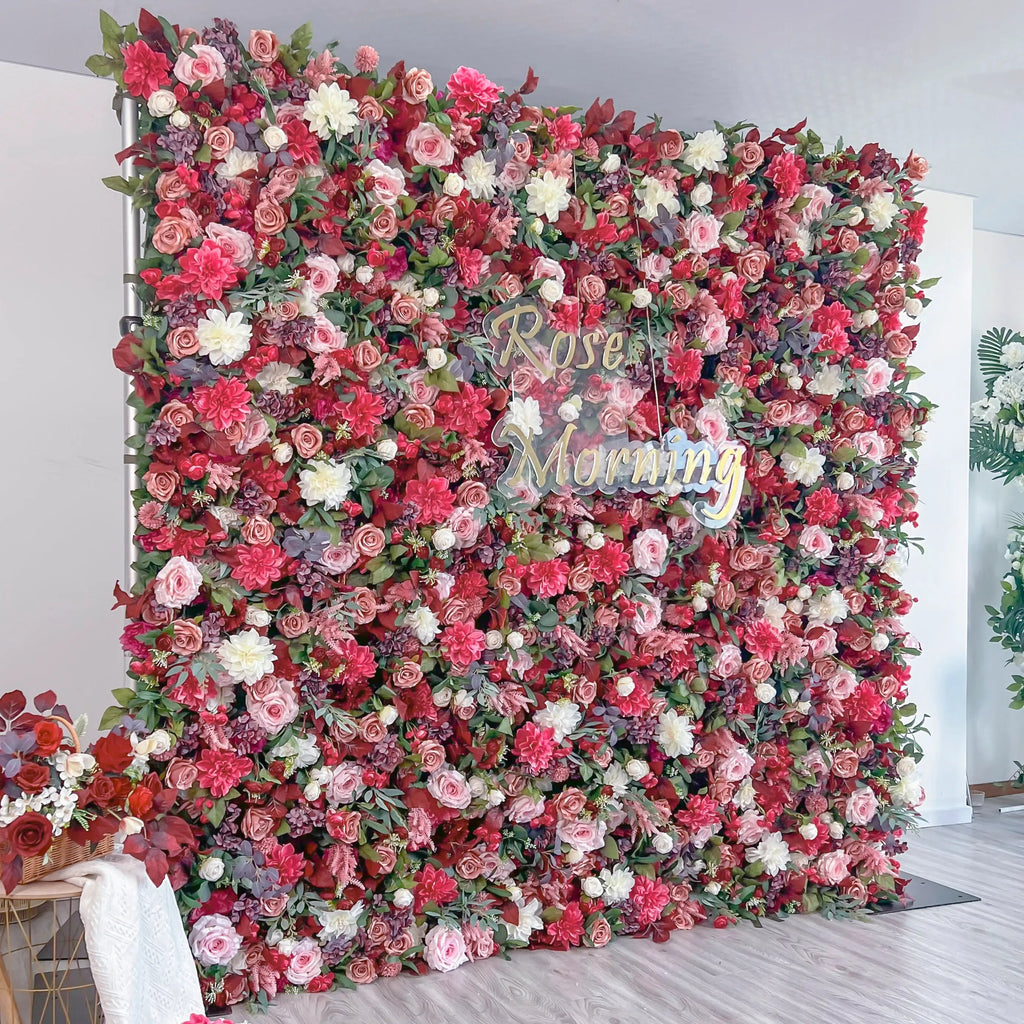 JoJo | 5D Garden Series New Event-Ready Artificial Floral Wall Backdrop, Roll-Up Fabric | Shipping Included