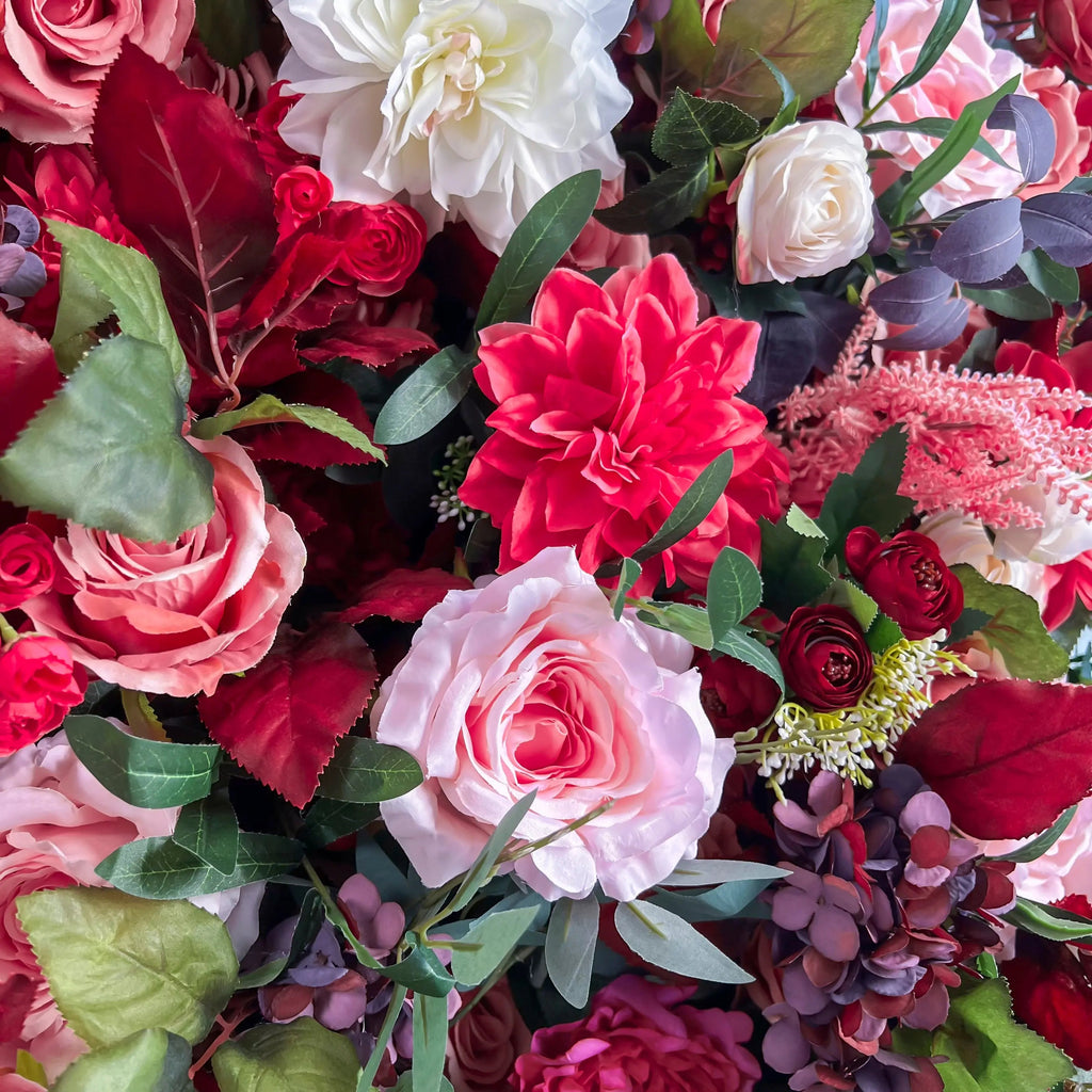 JoJo | 5D Garden Series New Event-Ready Artificial Floral Wall Backdrop, Roll-Up Fabric | Shipping Included