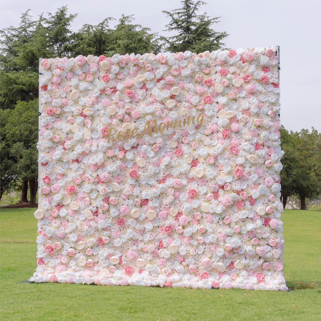 Joan | 4D Event-Ready Artificial Floral Wall Backdrop, Roll-Up Fabric | Shipping Included