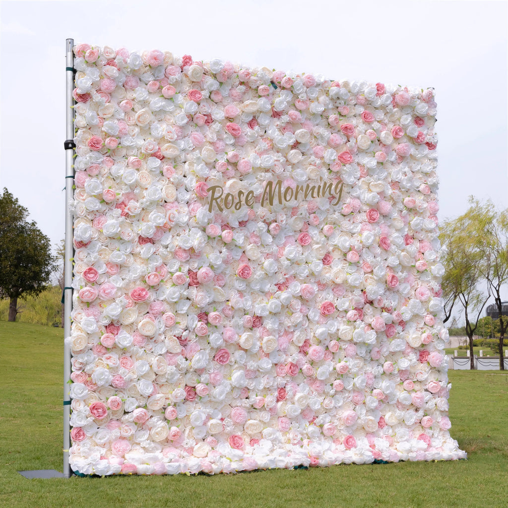Joan | 4D Event-Ready Artificial Floral Wall Backdrop, Roll-Up Fabric | Shipping Included
