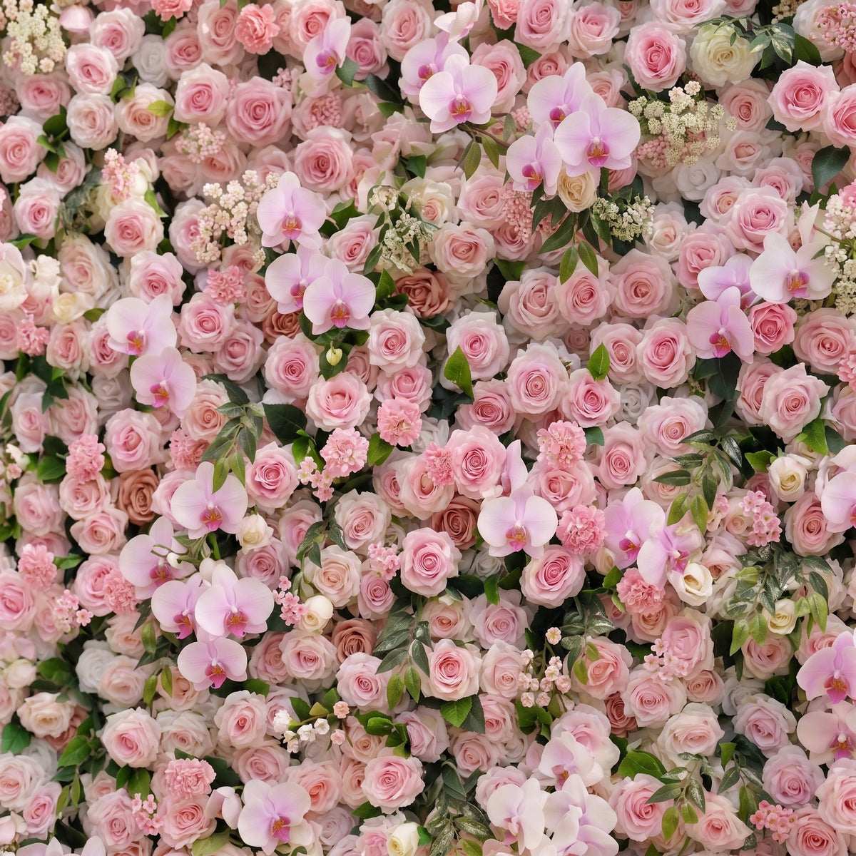 Jolliane | Premium 5D Cherry Blossom Pink Silk Flower Wall with Luxe Orchid Accents for Sweet Parties & Photo Booths | Shipping Included