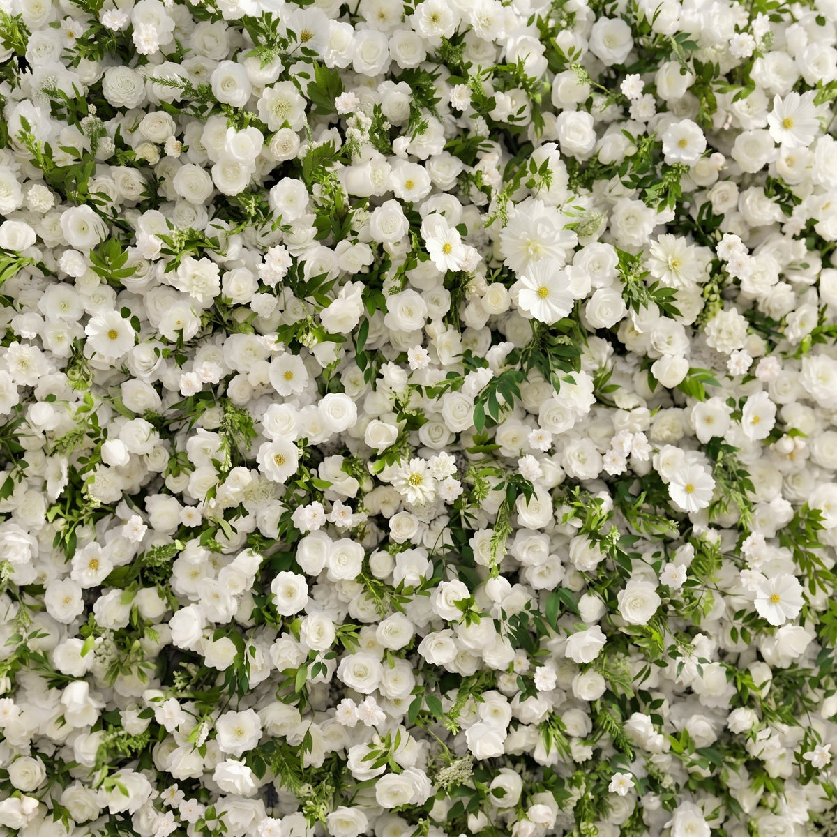 Karelalia | Premium 5D Ivory & Greenery Silk Event-Ready Floral Wall Backdrop for Elegant Minimalist Events | Shipping Included