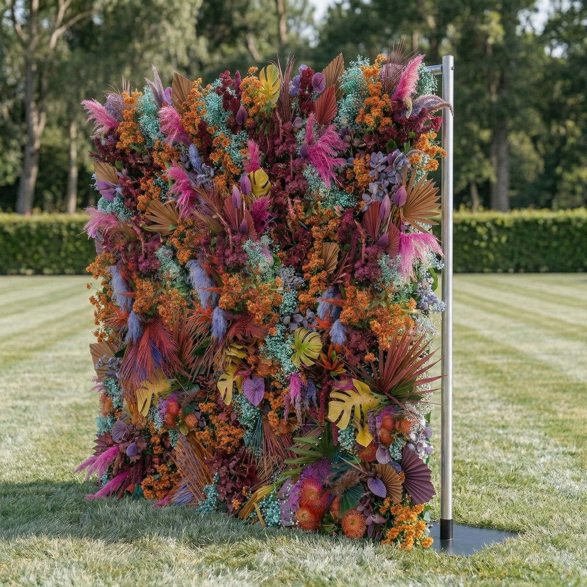 Kieran | 5D Tropical Exotic Event-Ready Silk Floral Wall Backdrop with Luxury Fashion Events & Studio Decor | Shipping Included