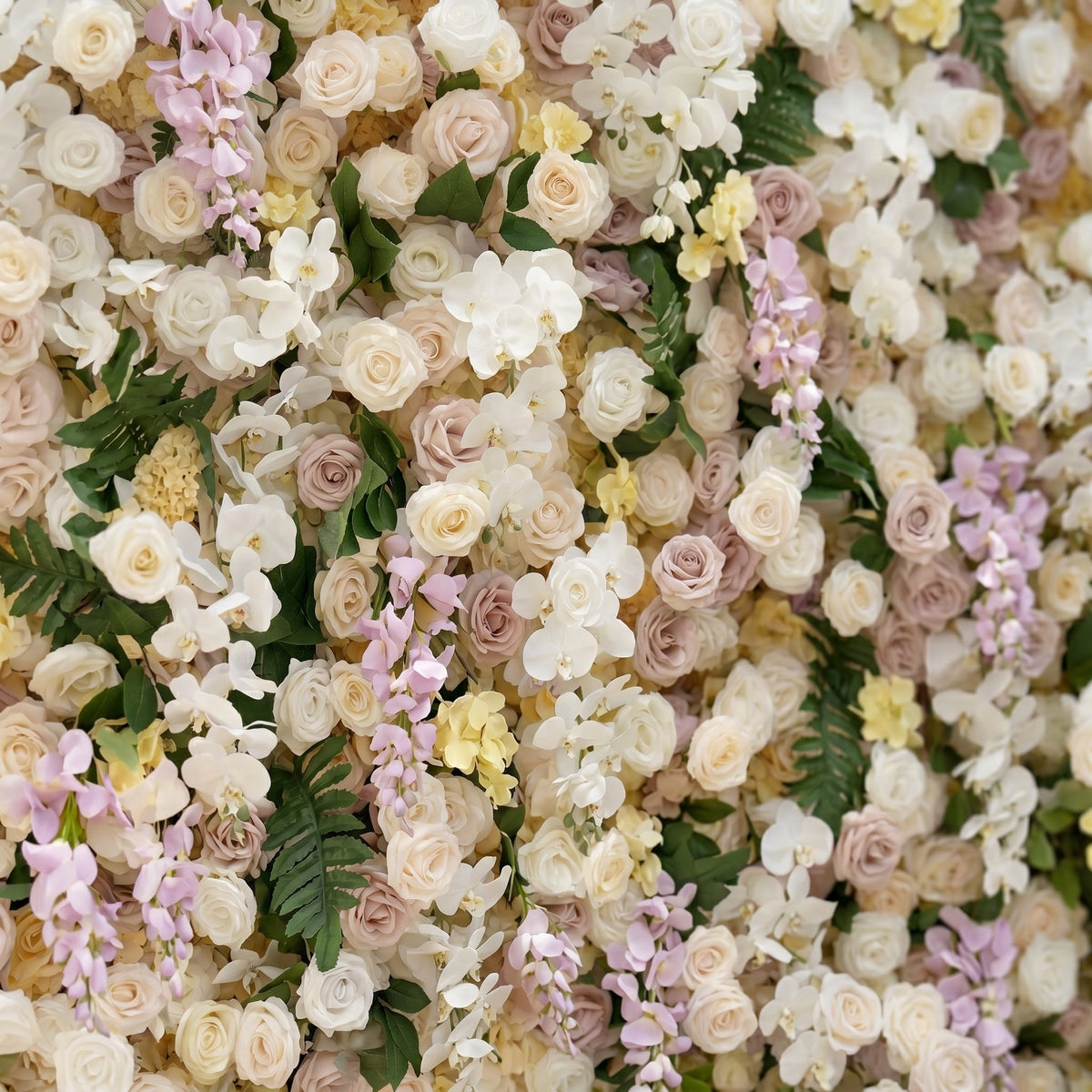 Kiralia | Luxury 5D Cream & Blush Pink Silk Event-Ready Floral Wall Backdrop for Soft Romantic Weddings | Shipping Included