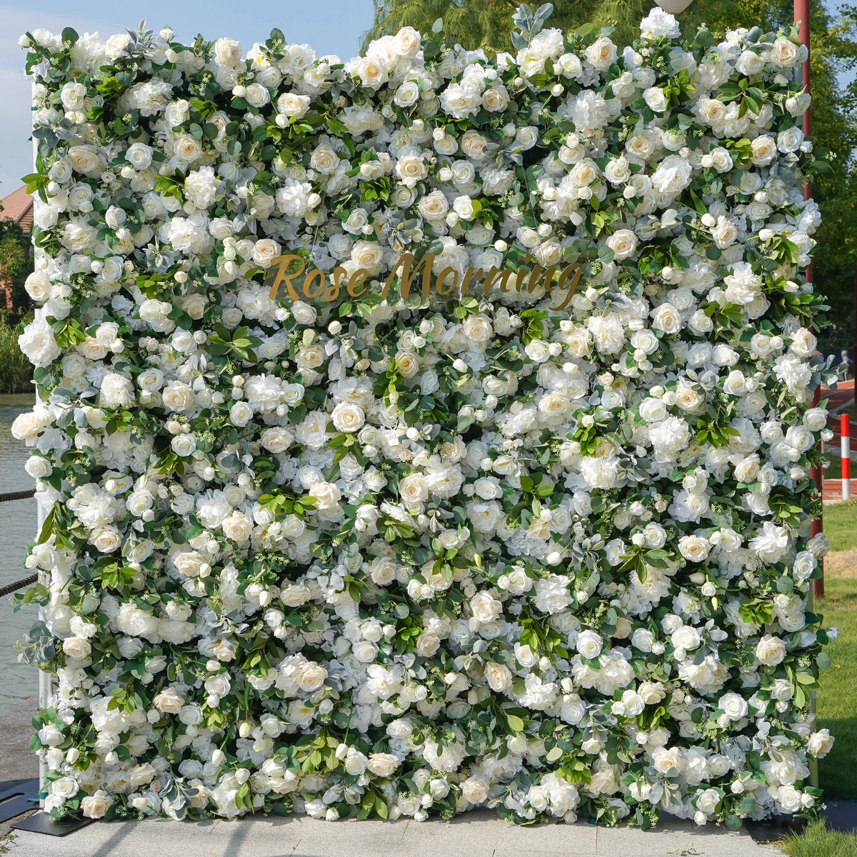 Kitty | 7D Event-Ready Artificial Floral Wall Backdrop, Roll-Up Fabric | Shipping Included