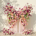 Lumeria | Exquisite Blush & Berry Butterfly-Shaped Flower Wall for Luxury Events & Parties Backdrop | Shipping Included