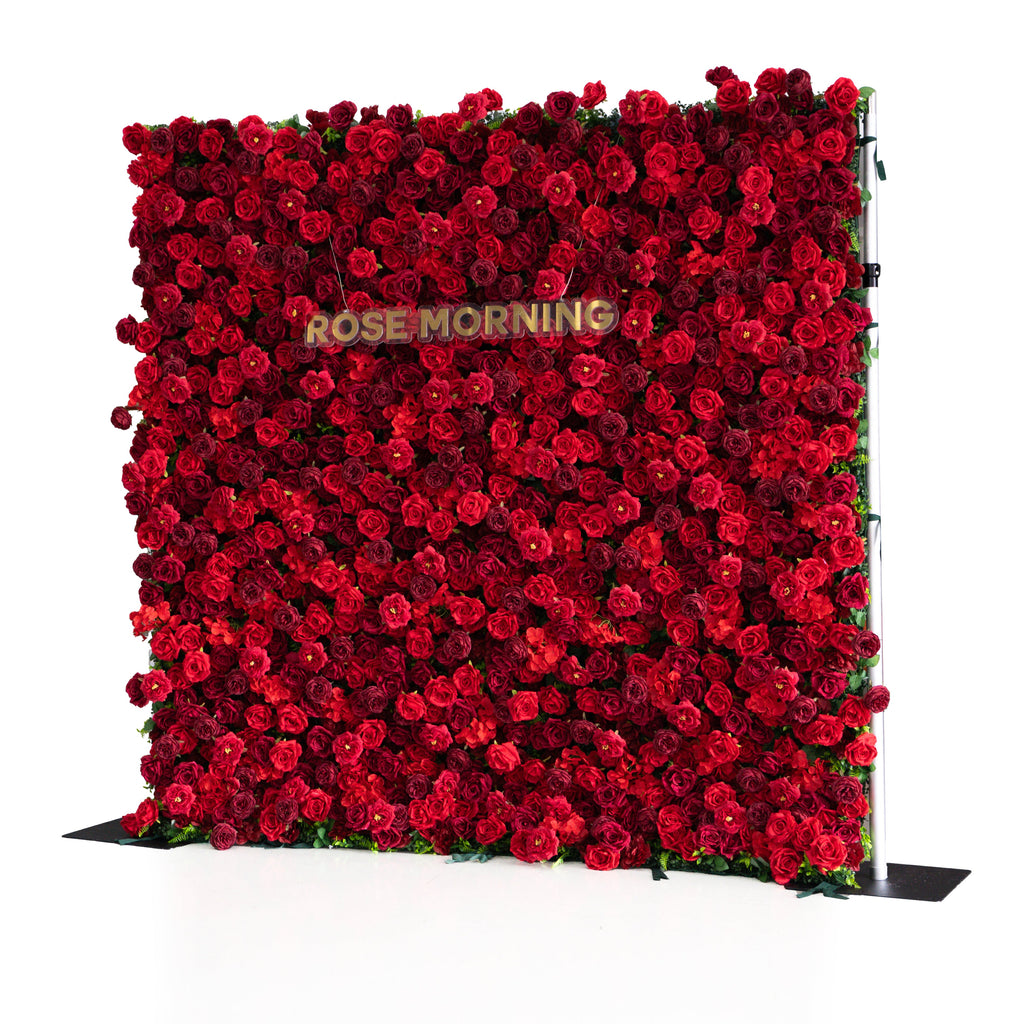 Luna | 3D Layered Flower Wall - Luxury Silk Rolling Backdrop | Shipping Included