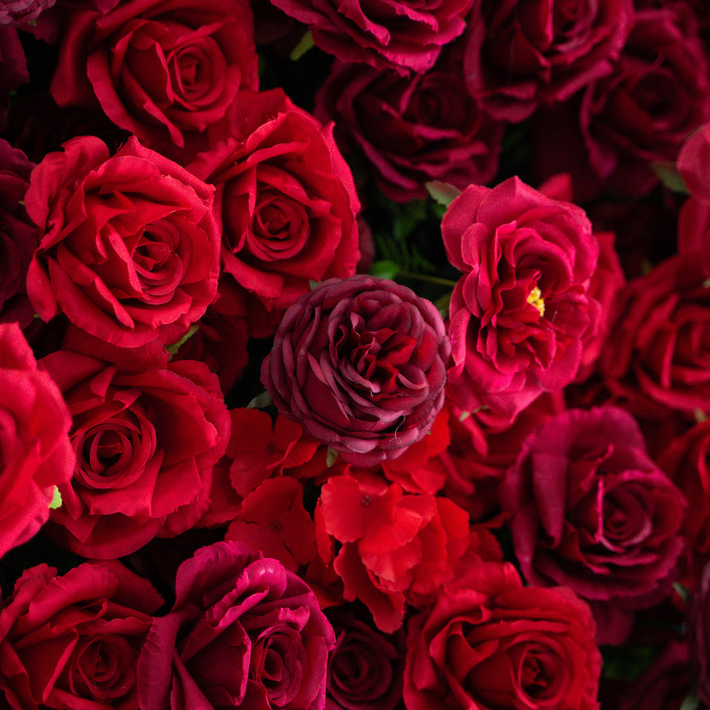 Luna | 3D Layered Flower Wall - Luxury Silk Rolling Backdrop | Shipping Included