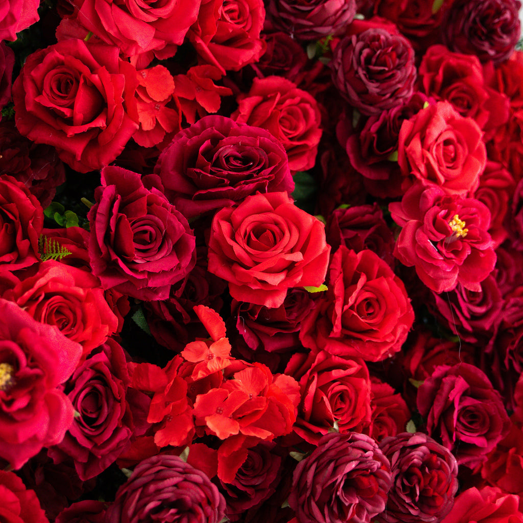 Luna | 3D Layered Flower Wall - Luxury Silk Rolling Backdrop | Shipping Included