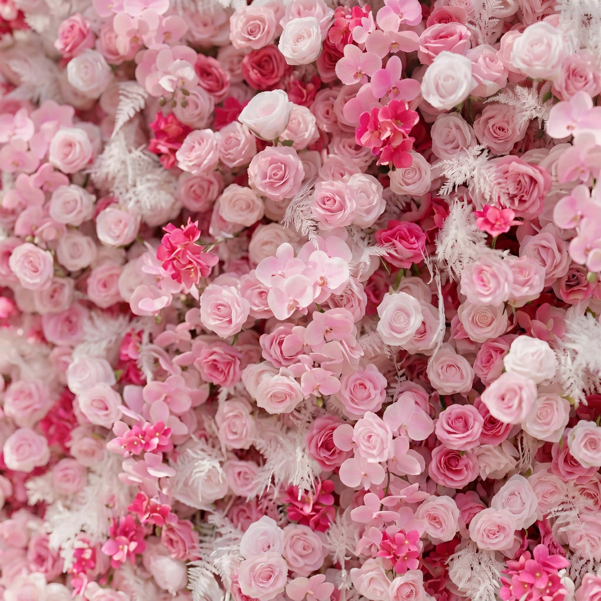 Lyrelloria | Luxury 5D Ombre Pink Silk Event-Ready Floral Wall Backdrop for Vibrant Romantic Weddings | Shipping Included