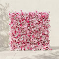 Lyrelloria | Luxury 5D Ombre Pink Silk Event-Ready Floral Wall Backdrop for Vibrant Romantic Weddings | Shipping Included