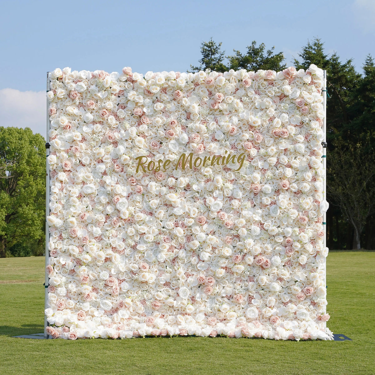 Mischa | 5D Event-Ready Artificial Floral Wall Backdrop, Roll-Up Fabric | Shipping Included