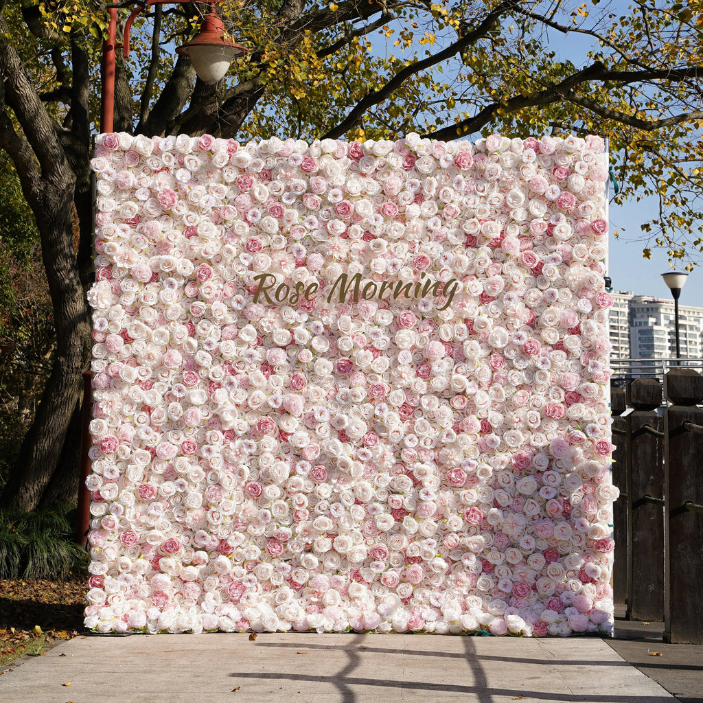 Miss Bella | 3D Event-Ready Artificial Floral Wall Backdrop, Roll-Up Fabric | Shipping Included