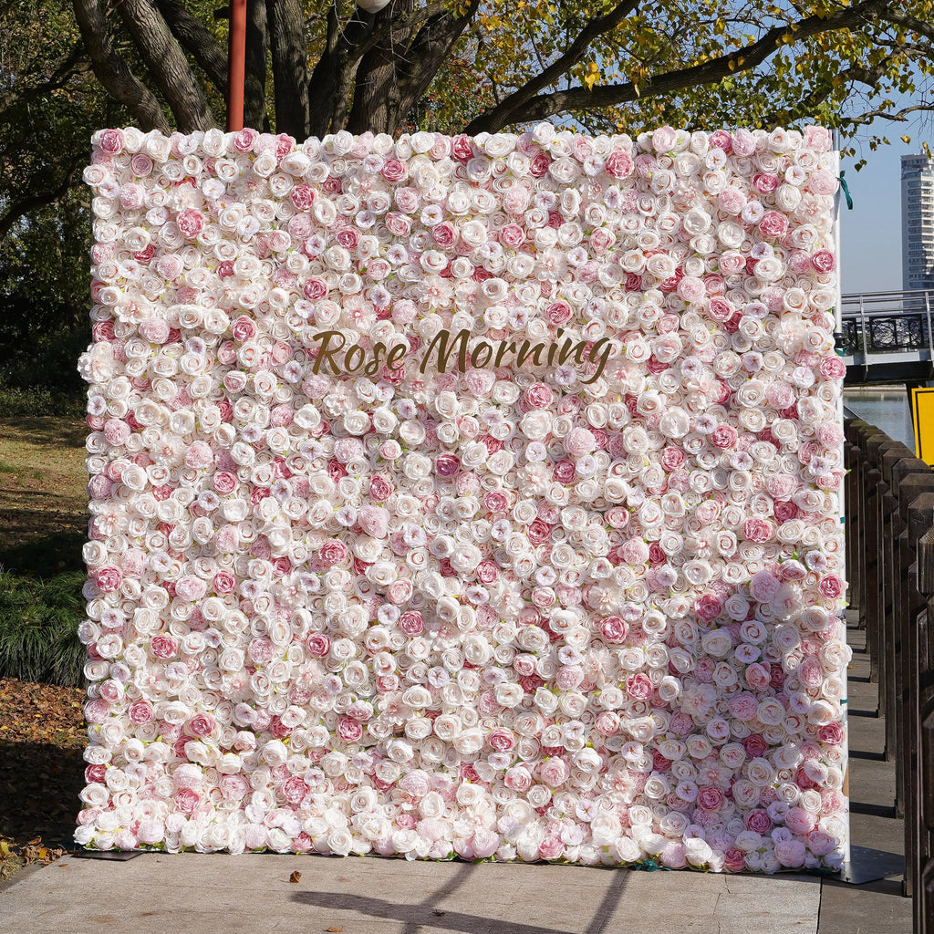 Miss Bella | 3D Event-Ready Artificial Floral Wall Backdrop, Roll-Up Fabric | Shipping Included
