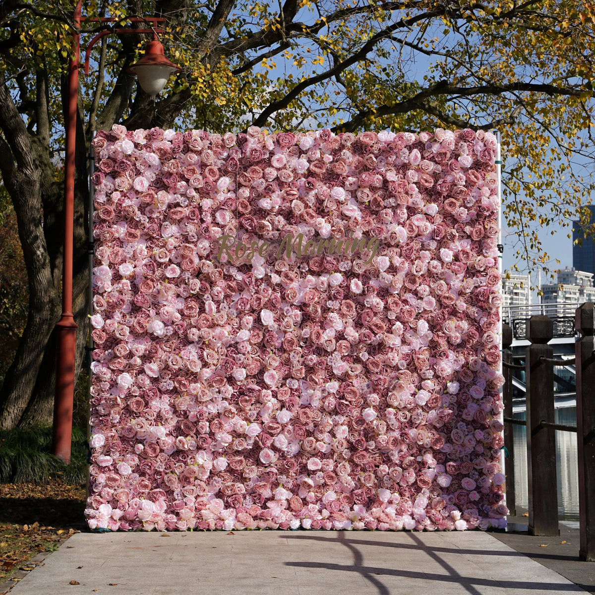 Monet | 5D Event-Ready Artificial Floral Wall Backdrop, Roll-Up Fabric | Shipping Included