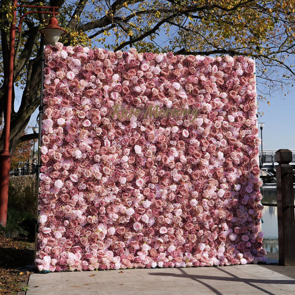 Monet | 5D Event-Ready Artificial Floral Wall Backdrop, Roll-Up Fabric | Shipping Included