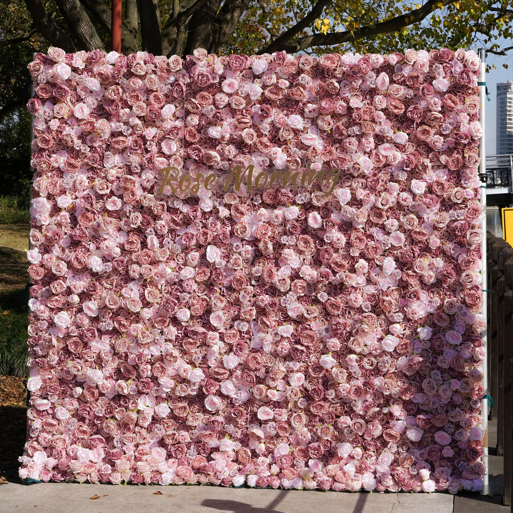 Monet | 5D Event-Ready Artificial Floral Wall Backdrop, Roll-Up Fabric | Shipping Included