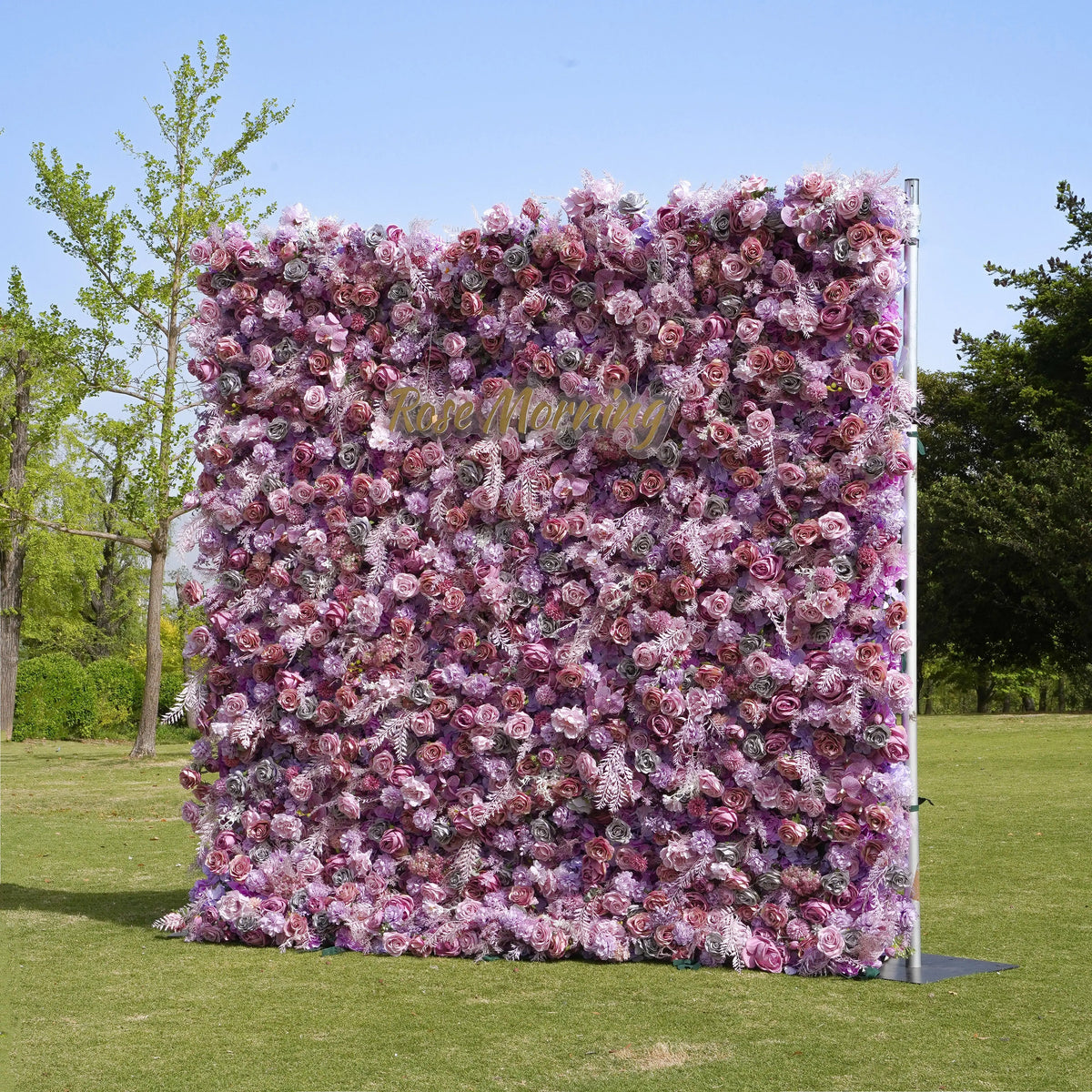 Monica | 5D Event-Ready Artificial Floral Wall Backdrop, Roll-Up Fabric | Shipping Included