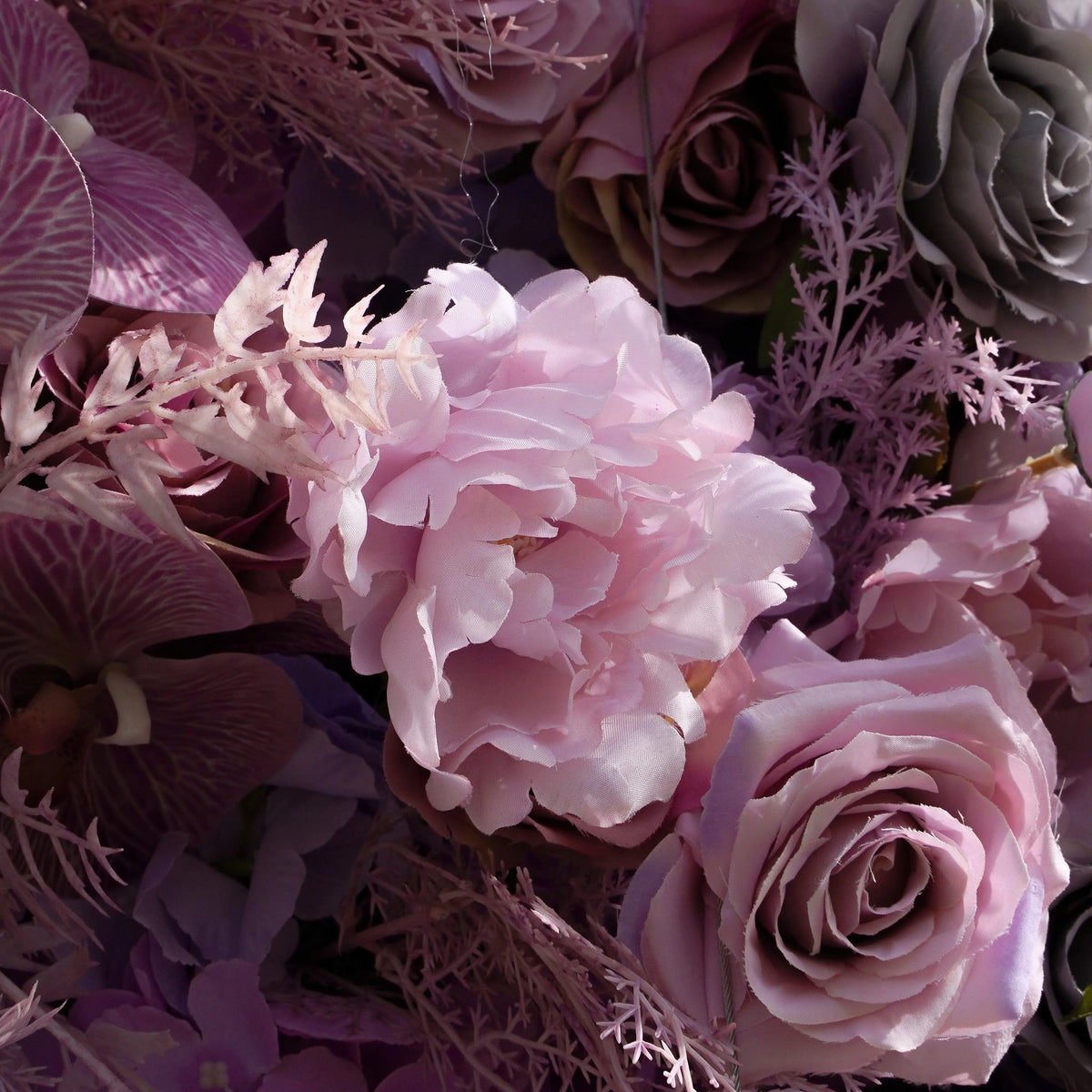 Monica | 5D Event-Ready Artificial Floral Wall Backdrop, Roll-Up Fabric | Shipping Included