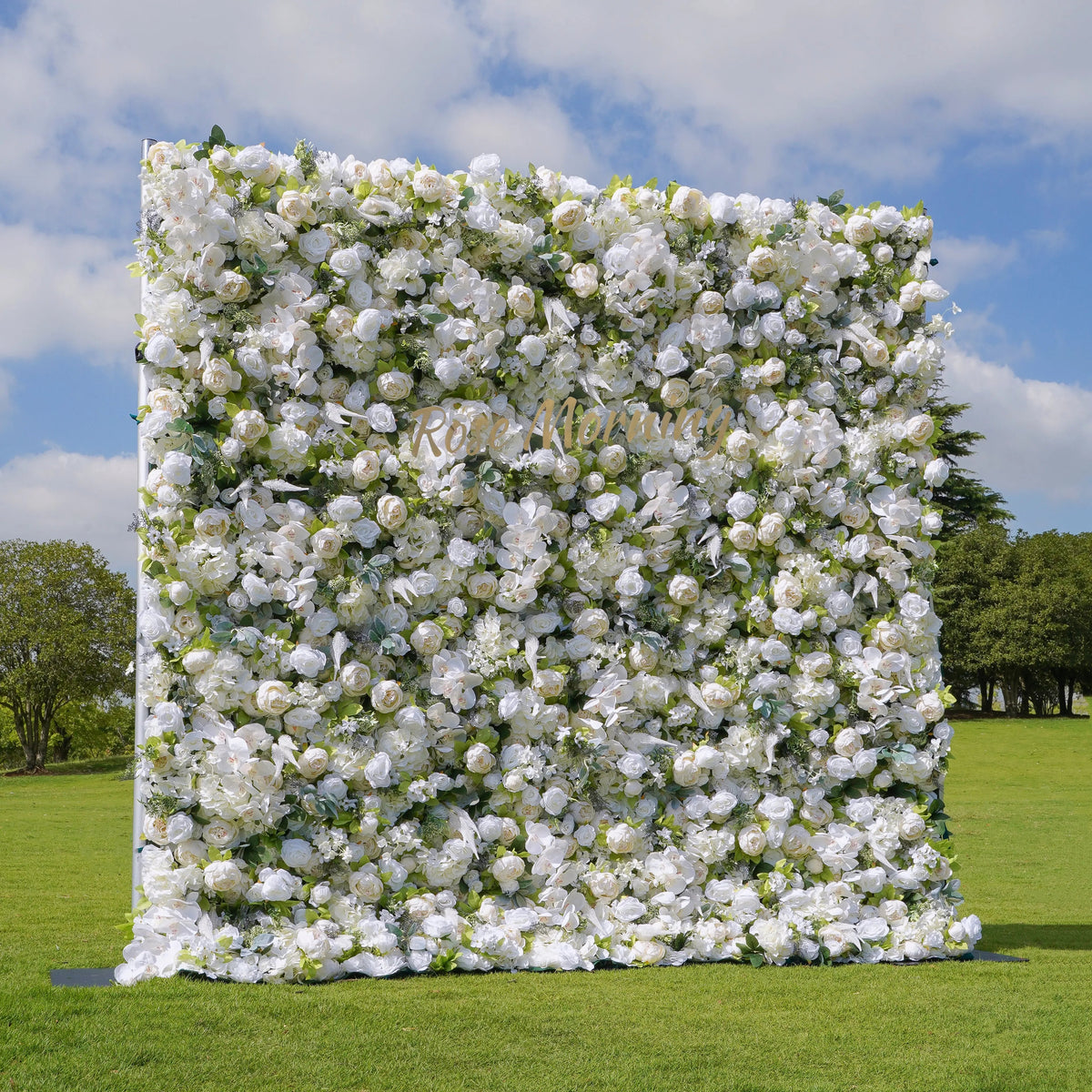 Morning | 5D Event-Ready Artificial Floral Wall Backdrop, Roll-Up Fabric | Shipping Included