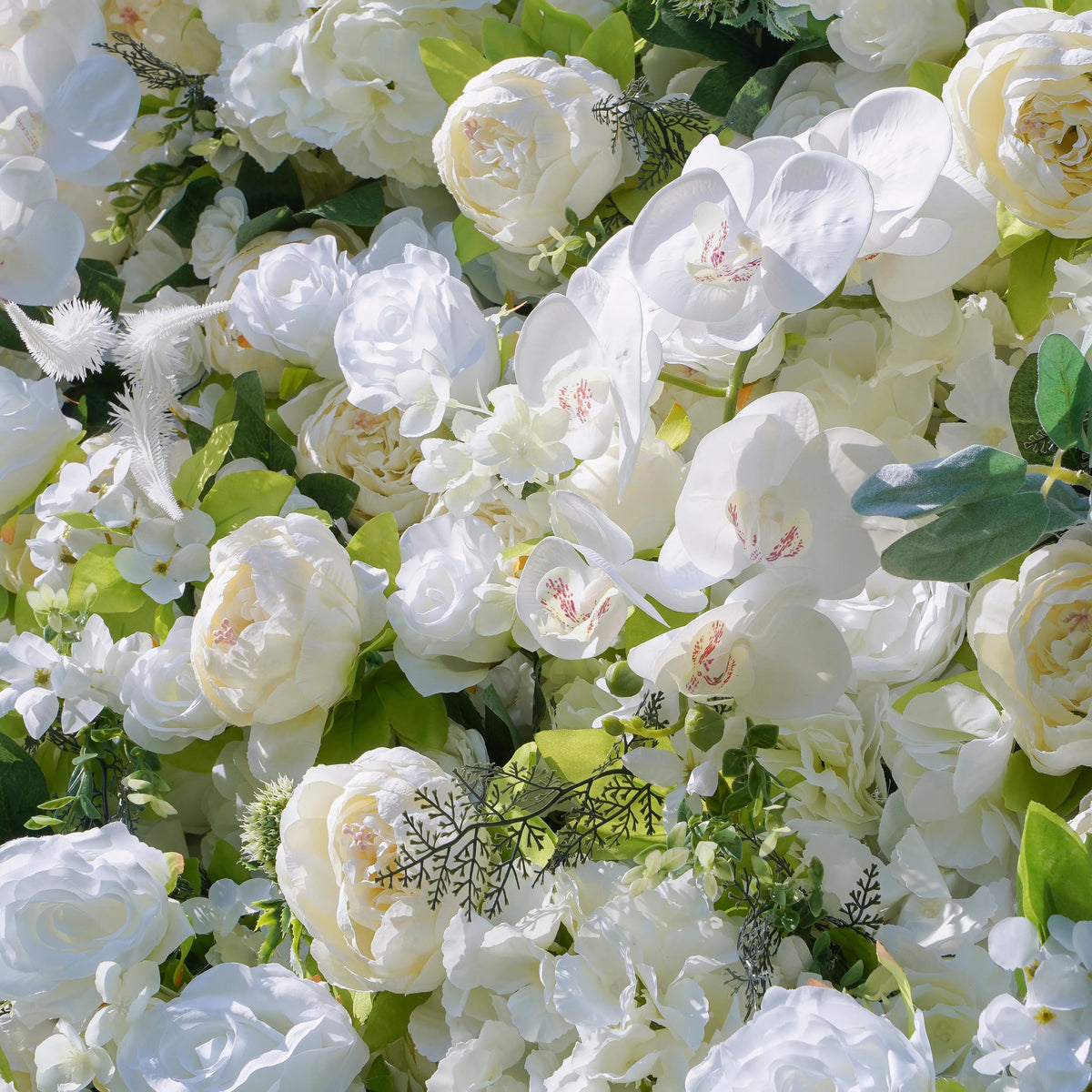 Morning | 5D Event-Ready Artificial Floral Wall Backdrop, Roll-Up Fabric | Shipping Included
