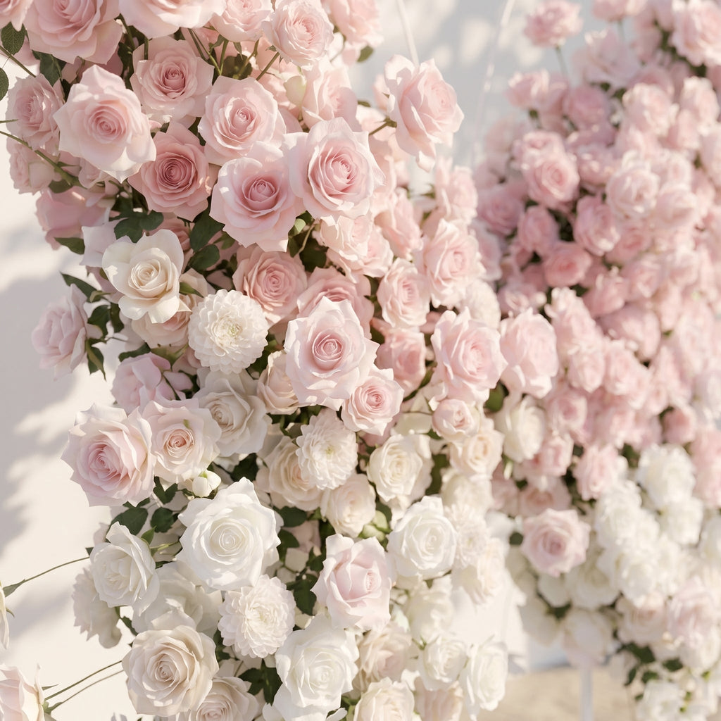 Morviane | Exquisite Pink Butterfly-Shaped Flower Wall for Luxury Events & Parties Backdrop | Shipping Included