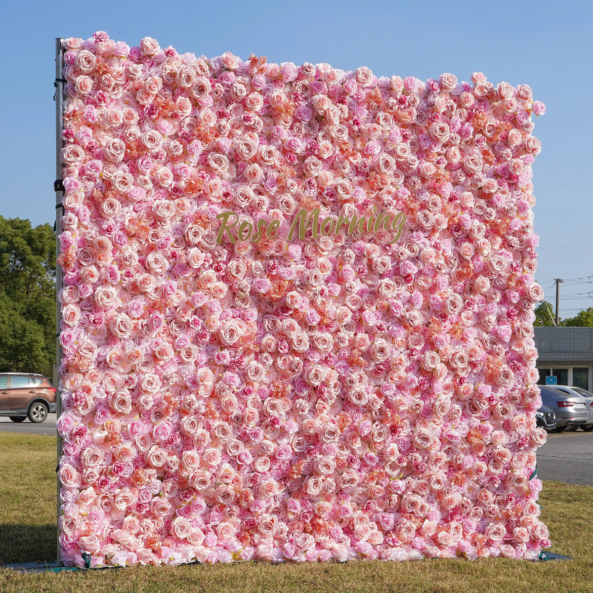 Nana | 5D Event-Ready Artificial Floral Wall Backdrop, Roll-Up Fabric | Shipping Included