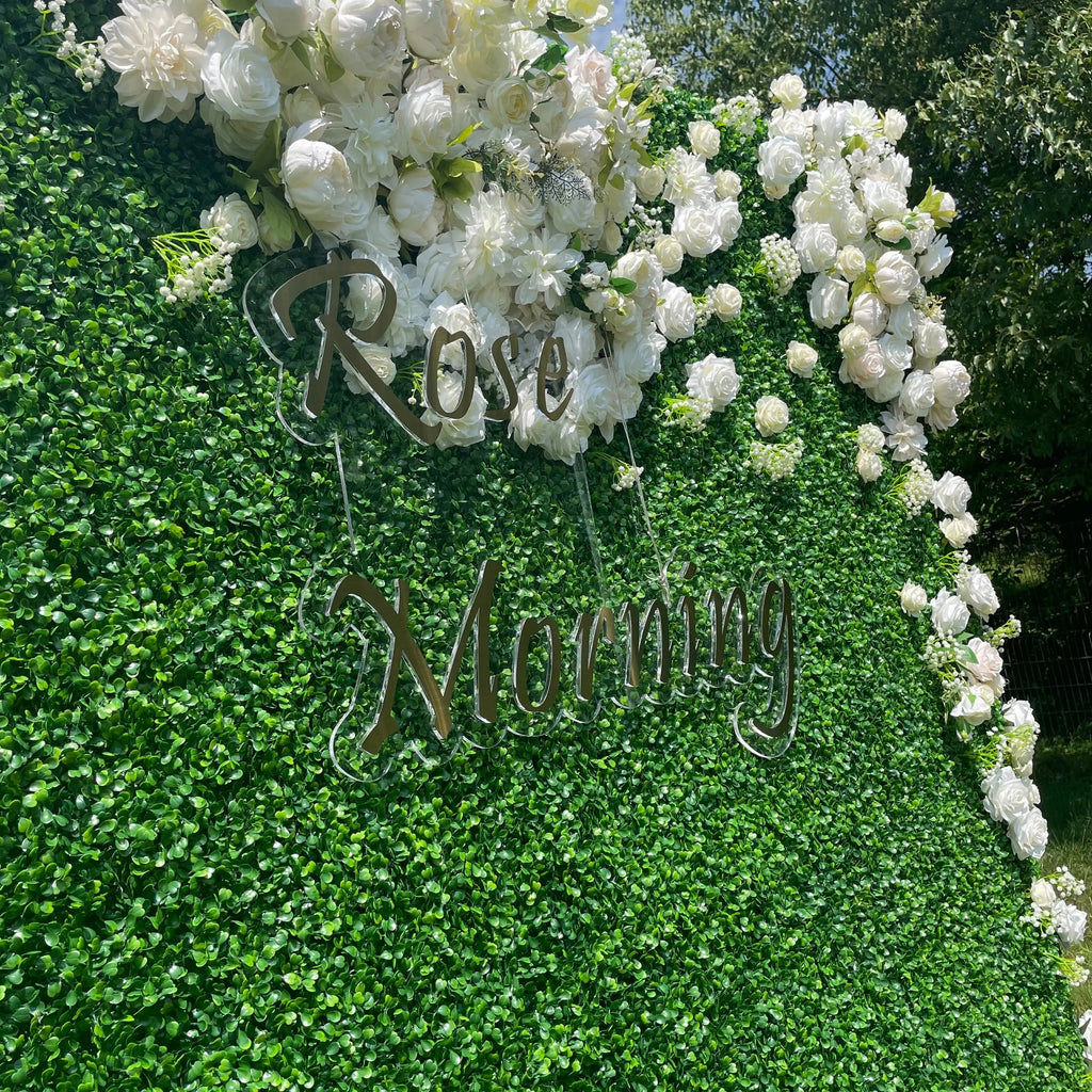 Nat | 4D Event-Ready Artificial Floral Wall Backdrop, Roll-Up Fabric | Shipping Included