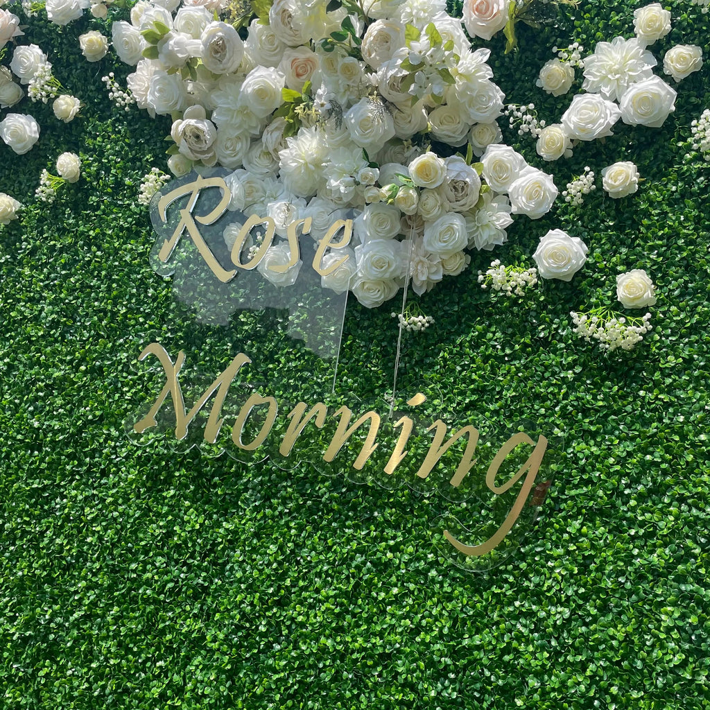 Nat | 4D Event-Ready Artificial Floral Wall Backdrop, Roll-Up Fabric | Shipping Included