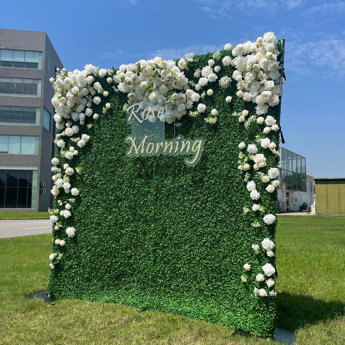 Nat | 4D Event-Ready Artificial Floral Wall Backdrop, Roll-Up Fabric | Shipping Included