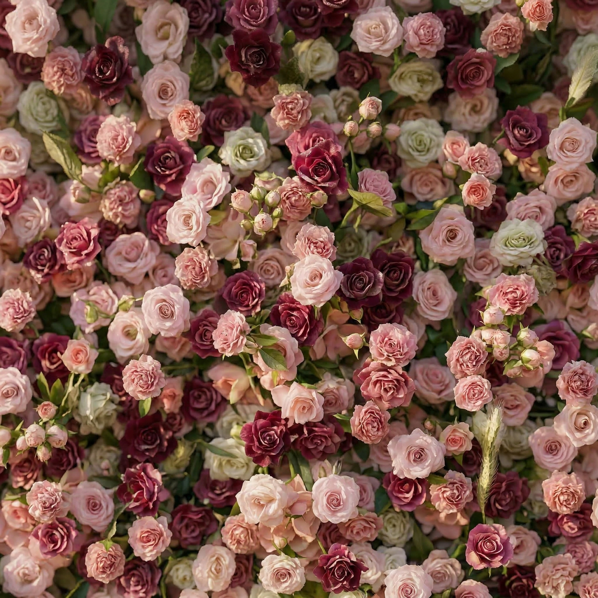 Nirex | 5D Berry & Pink Event-Ready Silk Rose Floral Wall Backdrop for Luxury Event Decor | Shipping Included
