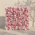 Nylenna | Luxury 5D Ombre Hot Pink & Blush Silk Event-Ready Floral Wall Backdrop for Vibrant Romantic Weddings | Shipping Included