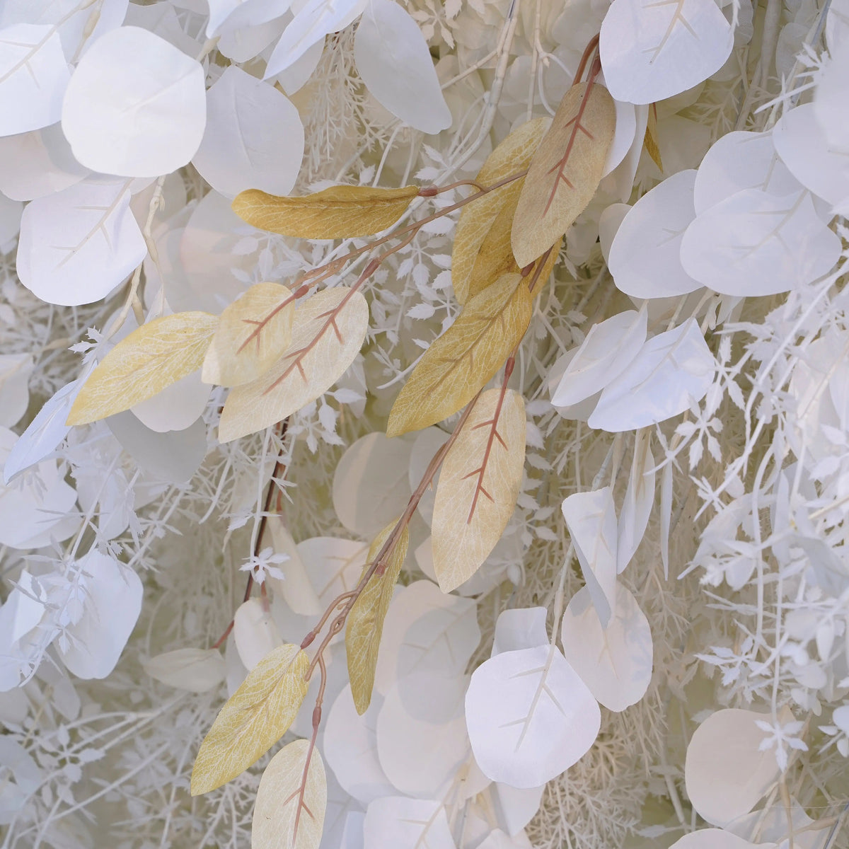 Pampas | 5D Grey Pampas Grass Event-Ready Artificial Floral Wall Backdrop, Roll-Up Fabric | Shipping Included