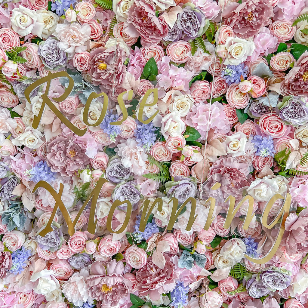 Parton | 5D Garden Series New Event-Ready Artificial Floral Wall Backdrop, Roll-Up Fabric | Shipping Included