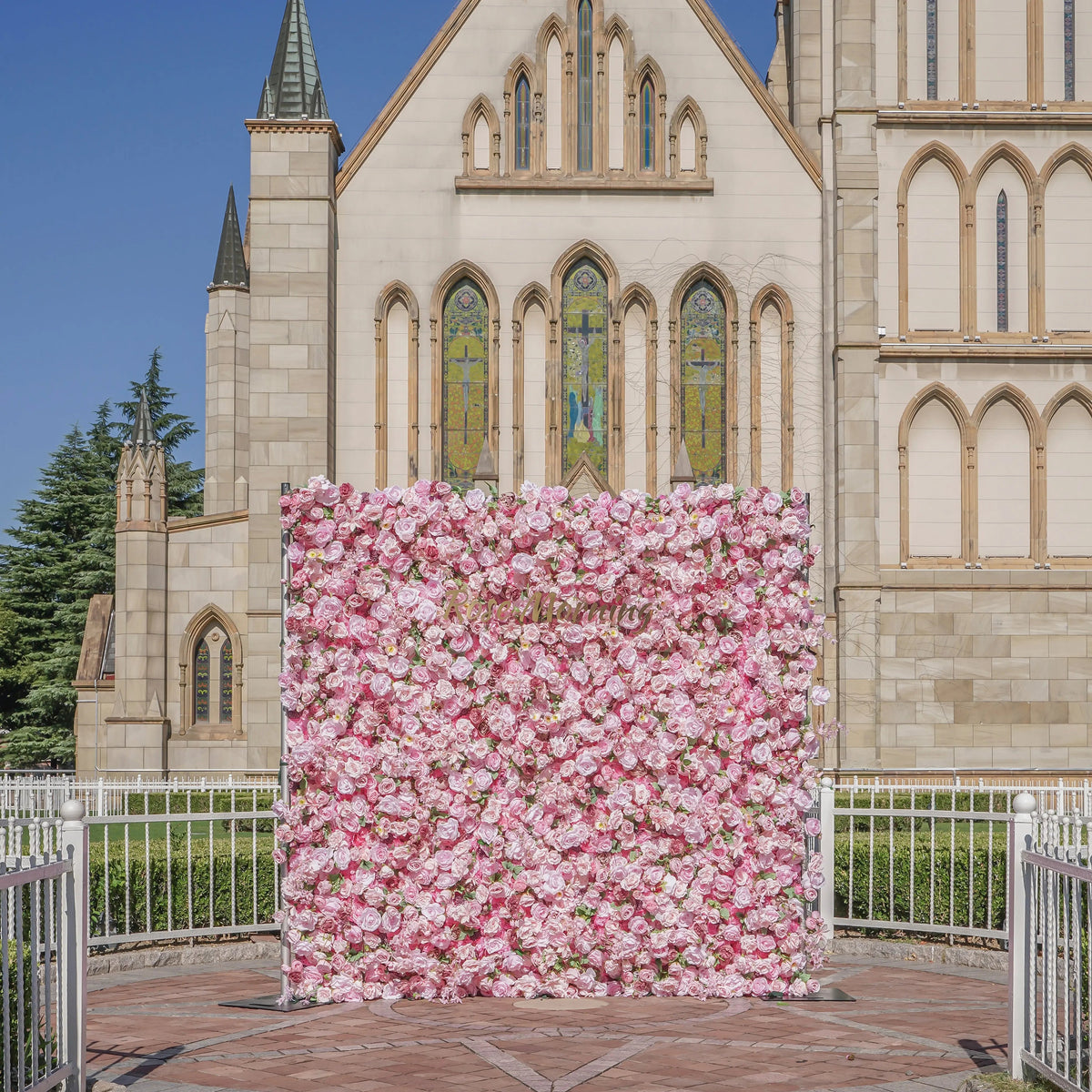Pelin | 5D Fabric Artificial Flower Wall Rolling Up Curtain Flower Wall | Shipping Included