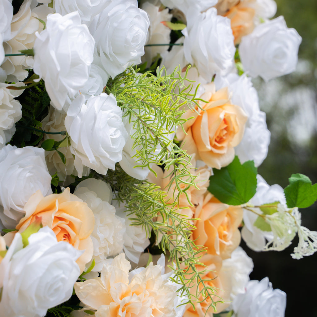 Penelope | 3D Event-Ready Artificial Floral Wall Backdrop, Roll-Up Fabric | Shipping Included