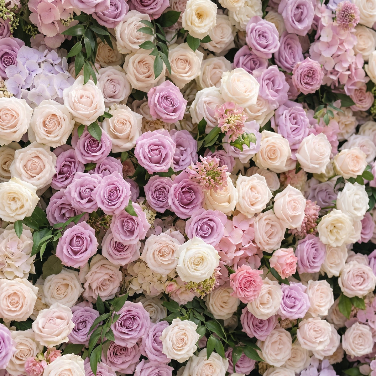 Peria | 5D Gradient Lavender Purple & Blush Pink Event-Ready Silk Rose Floral Wall Backdrop for Romantic Wedding & Proposal Setups | Shipping Included