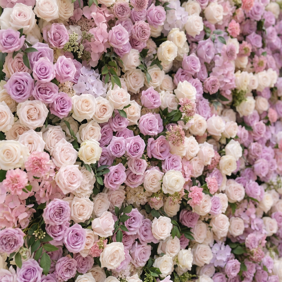 Peria | 5D Gradient Lavender Purple & Blush Pink Event-Ready Silk Rose Floral Wall Backdrop for Romantic Wedding & Proposal Setups | Shipping Included