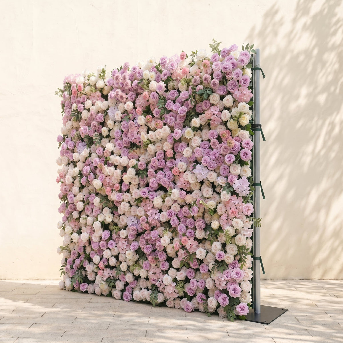 Peria | 5D Gradient Lavender Purple & Blush Pink Event-Ready Silk Rose Floral Wall Backdrop for Romantic Wedding & Proposal Setups | Shipping Included