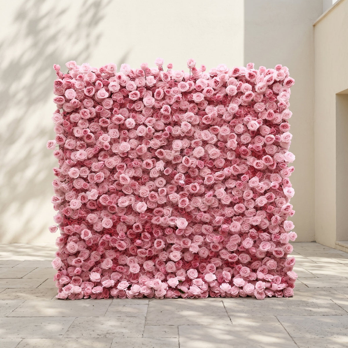 Perira | Luxury 5D Pink Silk Event-Ready Floral Wall Backdrop for Elegant Minimalist Weddings | Shipping Included