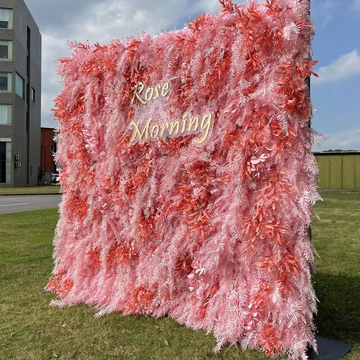 Pink Dream | 5D Event-Ready Artificial Floral Wall Backdrop, Roll-Up Fabric | Shipping Included