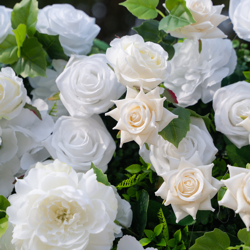 Piper | 3D Event-Ready Artificial Floral Wall Backdrop, Roll-Up Fabric | Shipping Included
