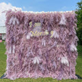 Purple Dream | 5D Event-Ready Artificial Floral Wall Backdrop, Roll-Up Fabric | Shipping Included