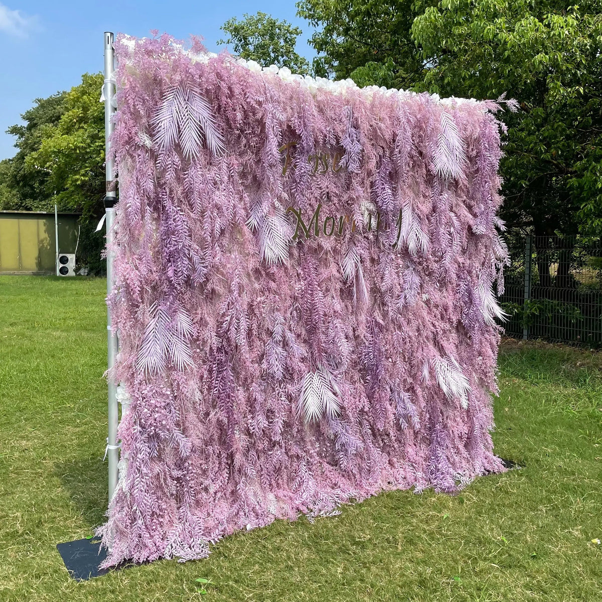 Purple Dream | 5D Event-Ready Artificial Floral Wall Backdrop, Roll-Up Fabric | Shipping Included