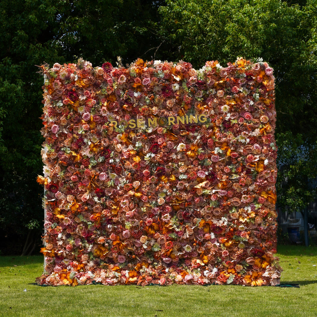 Ronny | 5D Event-Ready Artificial Floral Wall Backdrop, Roll-Up Fabric | Shipping Included